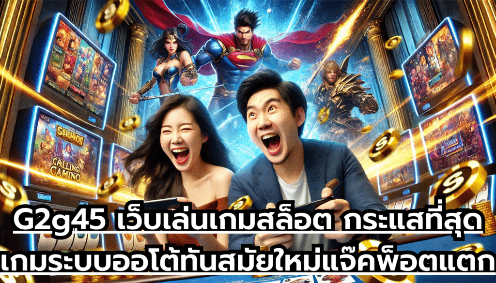G2g45 เว็บเล่นเกมสล็อต กระแสที่สุด เกมระบบออโต้ ทันสมัยใหม่ แจ๊คพ็อตแตกบ่อย